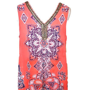 Sandra Darren Paisley Dress 12